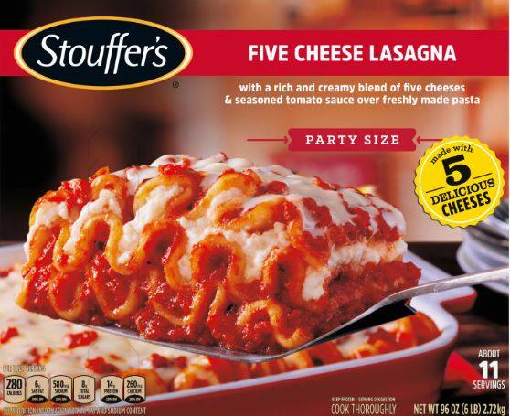 Stouffer's Lasagna Party Size Cooking Instructions