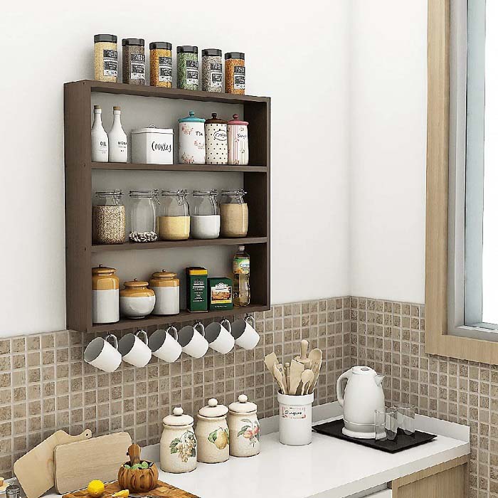 Wall Mounted Kitchen Shelves 1