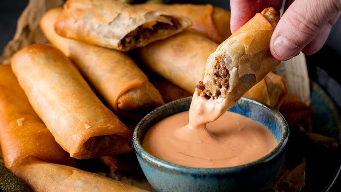 Cheeseburger Spring Rolls at Disney