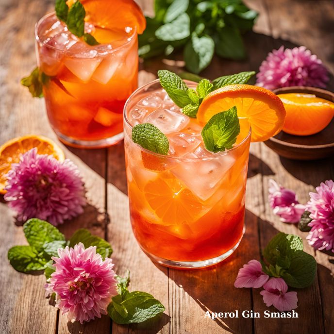 Aperol Gin Smash