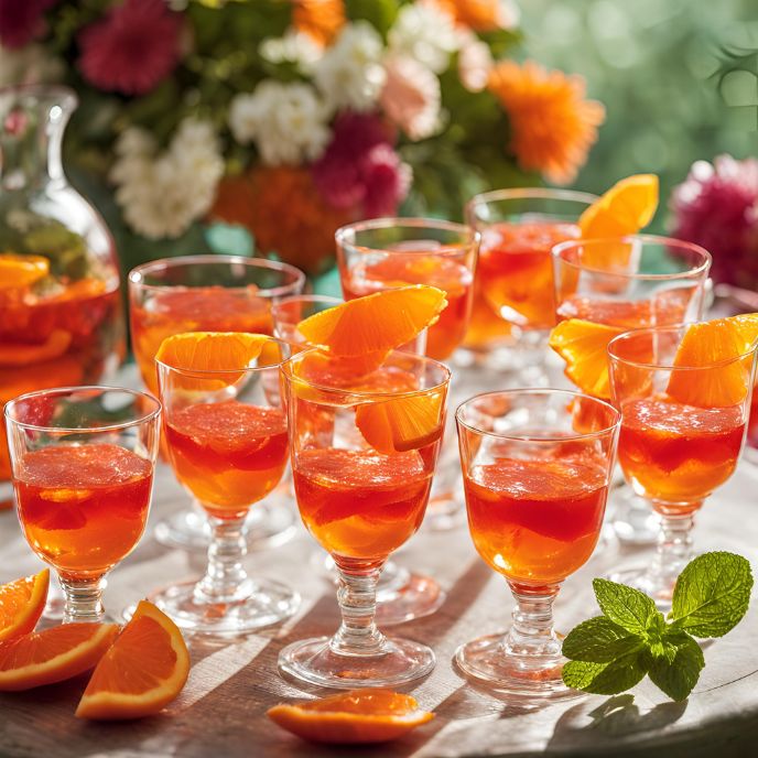 Aperol Spritz Jello Shots