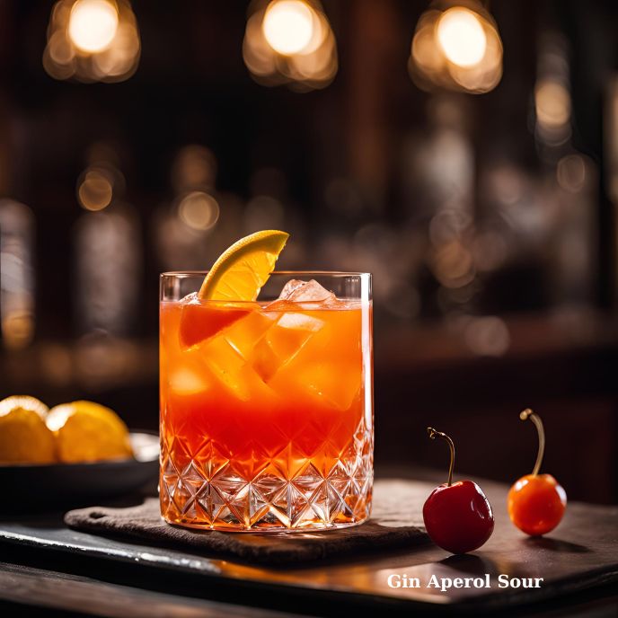 Gin Aperol Sour