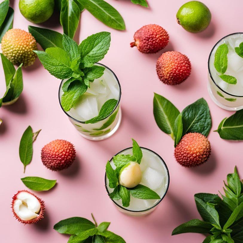 Lychee Mojito Cocktail