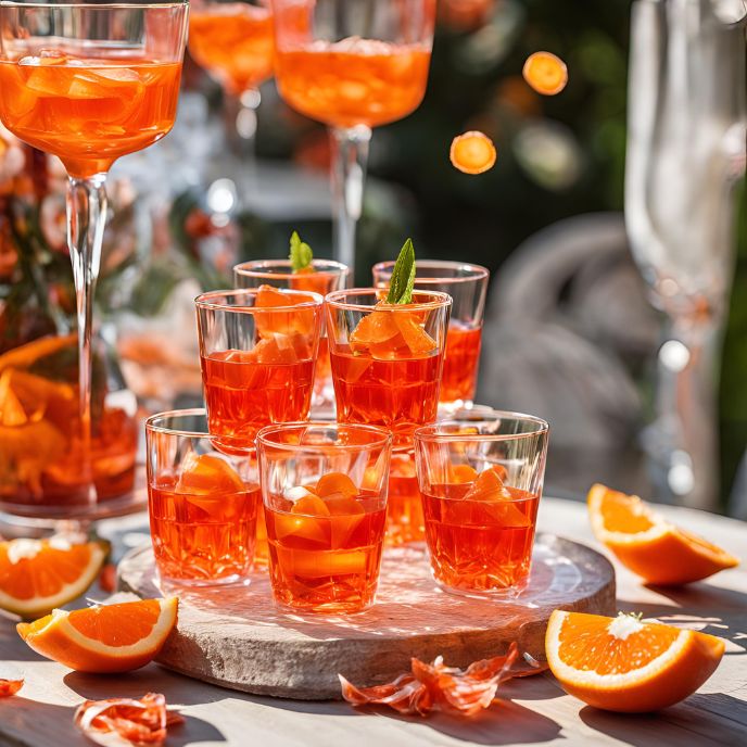 Aperol Spritz Jello Shots